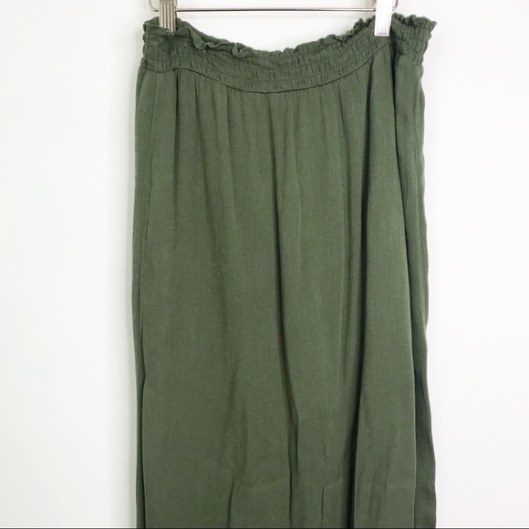 Francescas Harper Heritage olive skirt button down - Picture 9 of 11